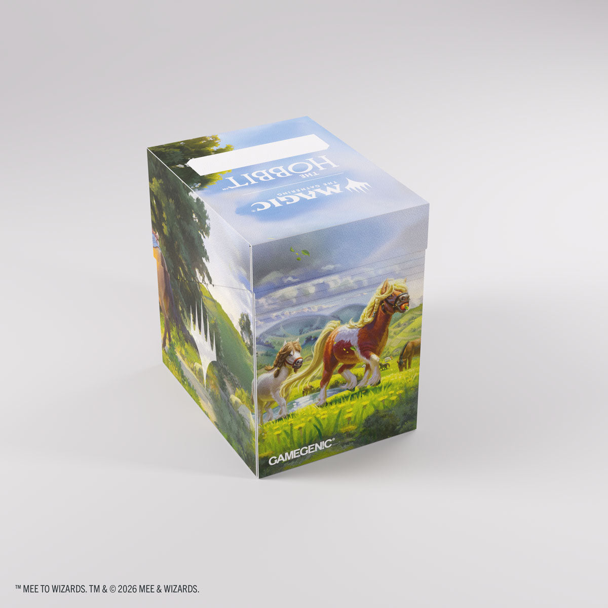 Gamegenic: Soft Crate 80+ XL Deck Box - MTG The Hobbit (Leaving Hobbiton/Troop of Ponies)