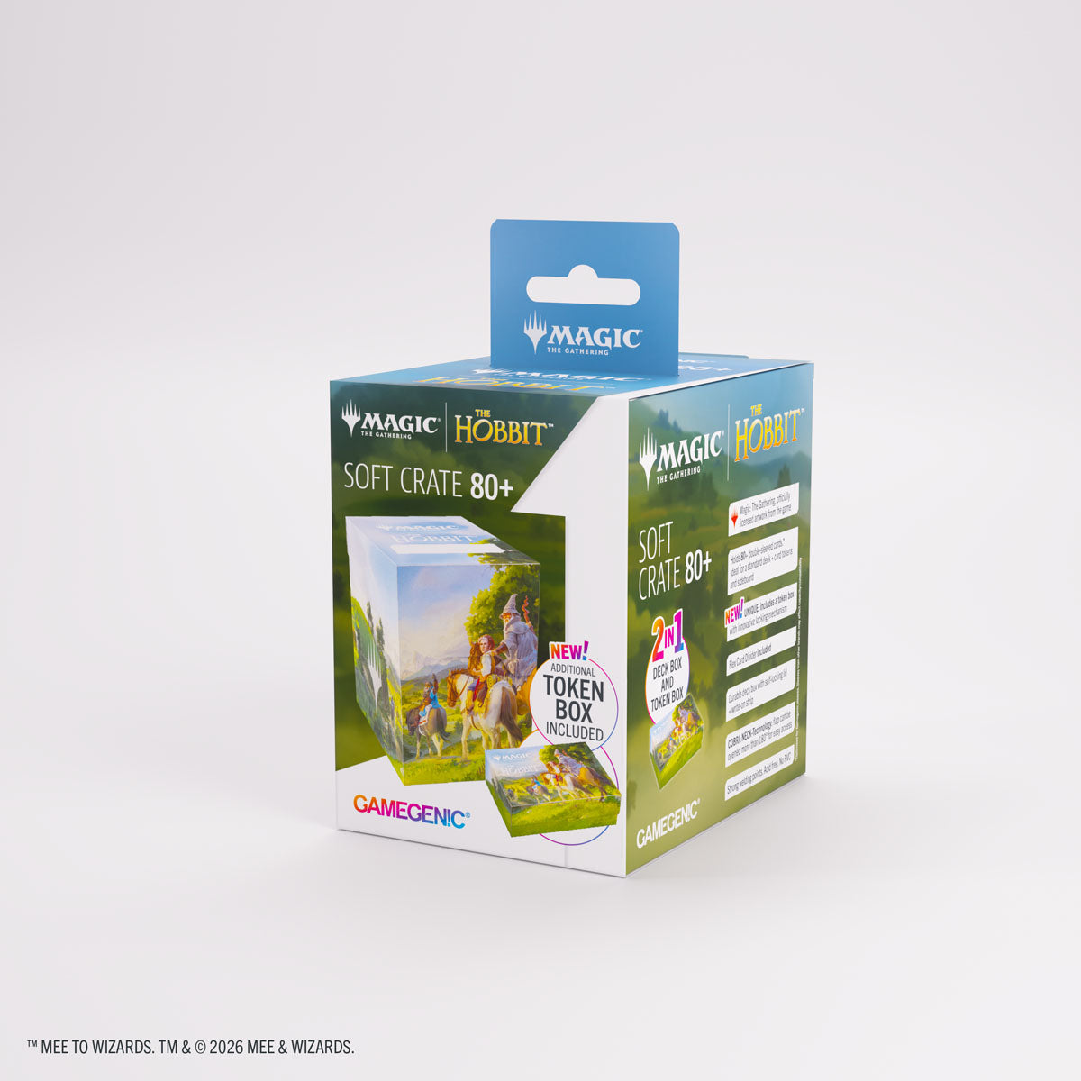 Gamegenic: Soft Crate 80+ XL Deck Box - MTG The Hobbit (Leaving Hobbiton/Troop of Ponies)