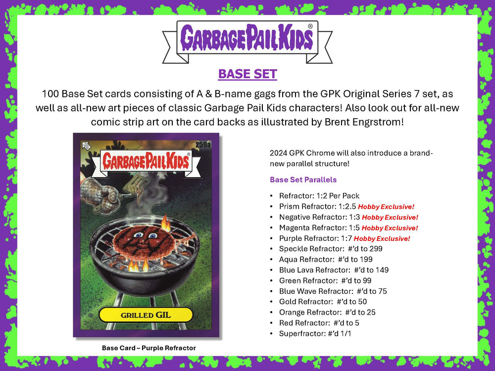 2024 Topps Garbage Pail Kids Chrome Hobby Box ***PRE-ORDER***