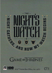 Game of Thrones Iron Anniversary Case Topper Card CT1 The Night's Watch