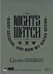 Game of Thrones Iron Anniversary Case Topper Card CT1 The Night's Watch