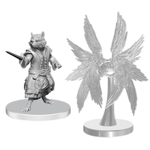 Pathfinder Battles Deep Cuts Miniatures - Unpainted: Procyal (Raccoon Agathion) & Zoaem (Ring Archon)