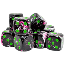 Chessex: 16mm d6 Brush - Paintball/Green