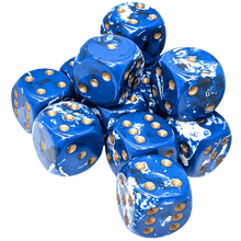 Chessex: 16mm d6 Brush - Wavebreak/Gold