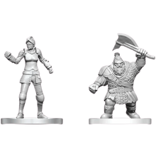 Nolzur's Marvelous Miniatures -  Unpainted: Cultist of Bane & Dwarf Zhentilar Soldier