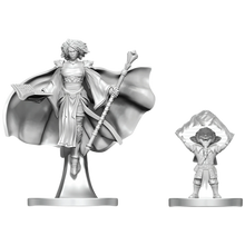 Nolzur's Marvelous Miniatures -  Unpainted: Gnome Warlock & Aasimar Wizard