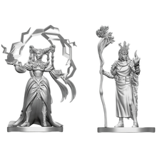 Nolzur's Marvelous Miniatures -  Unpainted: Human Druid & Elf Sorcerer