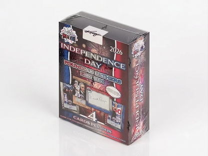 2026 Leaf Metal Independence Day Founding Fathers Hobby Box