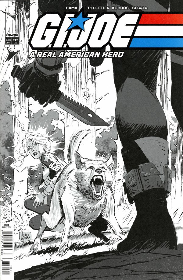 G.I. Joe A Real American Hero #330 Cover B Lee Weeks Black & White Variant
