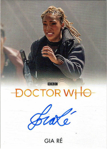 2022 Doctor Who Series 11 & 12 Gia Re Full Bleed Autograph Card