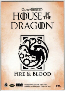 2024 Rittenhouse Game of Thrones House of the Dragon Case Topper Card CT1