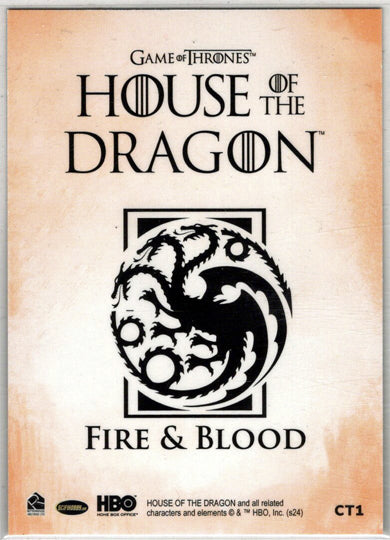 2024 Rittenhouse Game of Thrones House of the Dragon Case Topper Card CT1