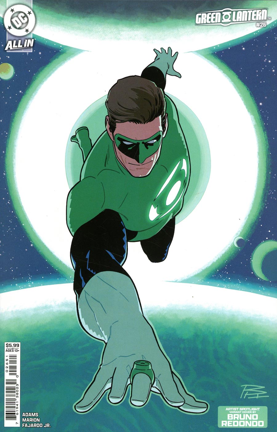 Green Lantern #26 Cover D Bruno Redondo Artist Spotlight Card Stock Variant (Starbreaker Supremacy)