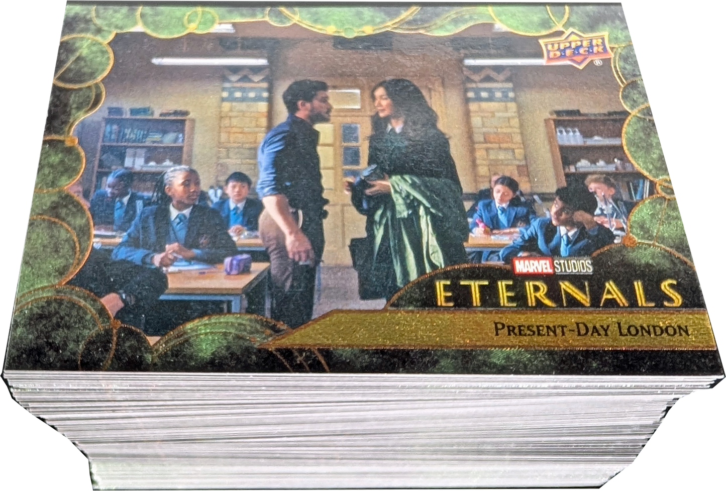 2023 Upper Deck Marvel Eternals 100 Card Green Parallel Set
