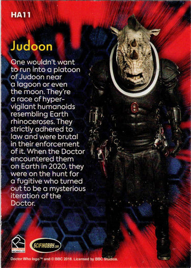 2022 Doctor Who Series 11 & 12 Allies & Adversaries Insert Card HA11 Judoon