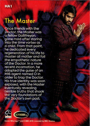 2022 Doctor Who Series 11 & 12 Allies & Adversaries Insert Card HA1 The Master