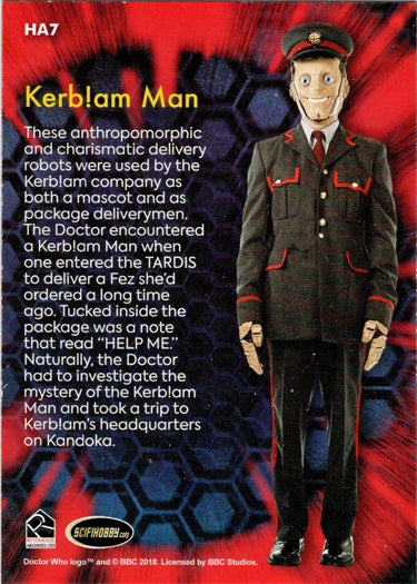 2022 Doctor Who Series 11 & 12 Allies & Adversaries Insert Card HA7 Kerblam Man