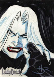 2011 5finity Lady Death Sketch Card by Daniel HDR Ver. 2