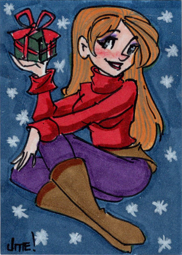 2022 5finity Happy Holidays Sketch Card Jme Foronda