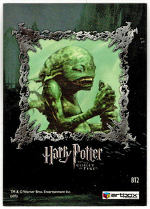 Harry Potter And The Goblet Of Fire Foil Box Topper Card BT2 Grindylow