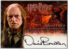 Harry Potter Memorable Moments Autograph Card by David Bradley