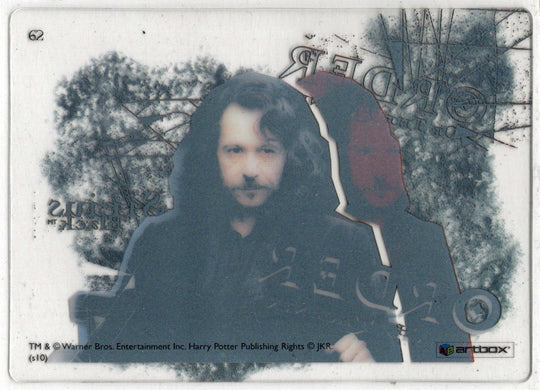 Harry Potter Heroes And Villains Clear Acetate Chase Card 62 Sirius Black