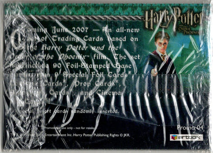 Harry Potter And The Order Of The Phoenix Blue Foil 4 Card Promo Set