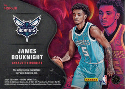 Panini Hoops Basketball 2021-22 Hot Signatures Rookie Auto Card HSR-JB James Bouknight