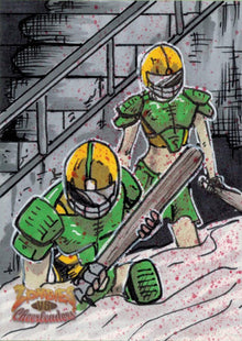 Zombies vs Cheerleaders 2013 Sketch Card by Ben Hansen V2