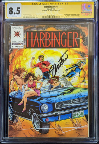 Harbinger #1 (1992) CGC 8.5 Signed by Jim Shooter includes Coupon