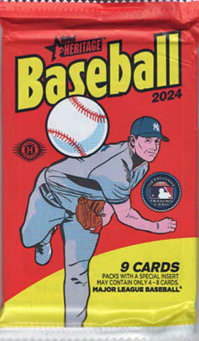 2024 Topps Heritage Baseball Retail Pack