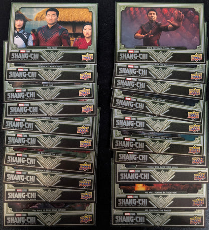 2022 Upper Deck Marvel Shang-Chi Complete 20 Card High Number Set 51 to 70
