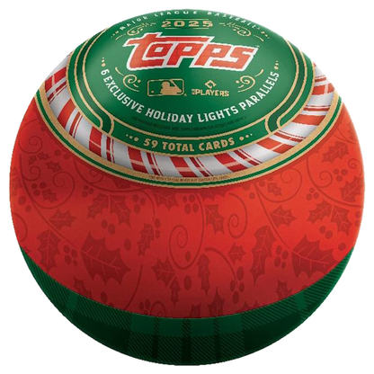 2025 Topps Baseball Holiday Sealed Box of 3 Tins