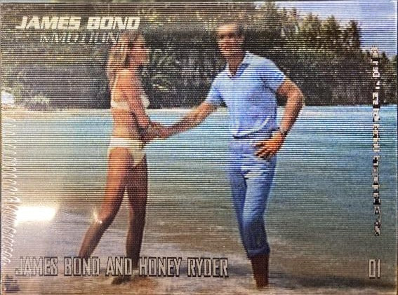 James Bond 007 In Motion Complete 63 Base Card + 6 Bond Lenticular Set