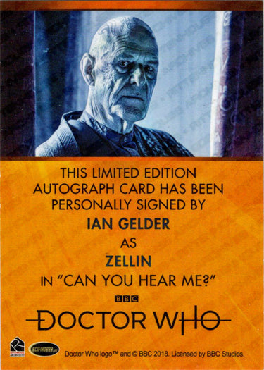 2022 Doctor Who Series 11 & 12 Ian Gelder Bordered Autograph Card