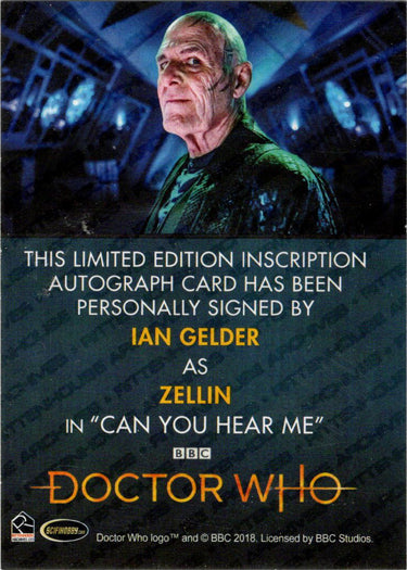 2022 Doctor Who Series 11 & 12 Ian Gelder Autograph Inscription Card