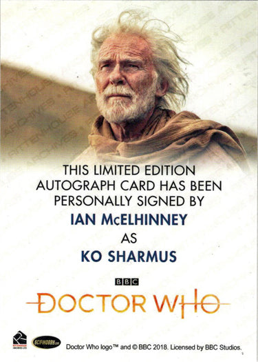 2022 Doctor Who Series 11 & 12 Ian McElhinney Full Bleed Autograph Card