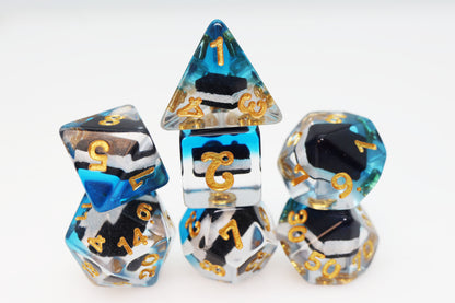 Foam Brain Pastry Pets RPG Dice & Pin Set - Ice Cream Sandwich Seal