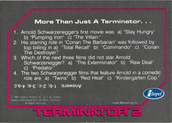 1991 Impel Terminator 2 Hologram Card NNO