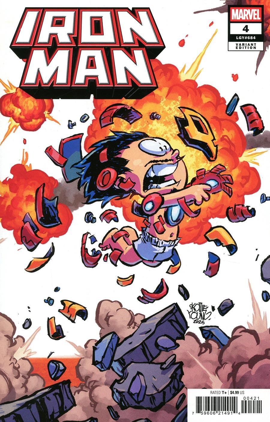 Iron Man #4 Skottie Young 4 Part Connecting Variant
