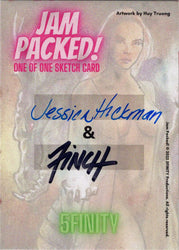 2023 5finity Jam Packed! Dual Artist Sketch Card Jessica Hickman/Patrick Finch