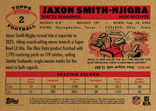 2026 Topps NFL Living Set Card 2 Jaxon Smith-Njigba