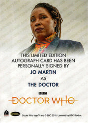 2022 Doctor Who Series 11 & 12 Jo Martin Full Bleed Autograph Card