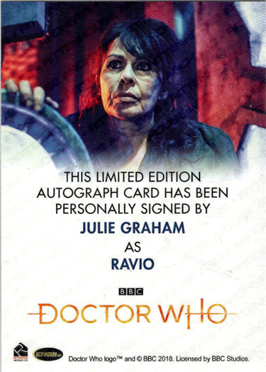 2022 Doctor Who Series 11 & 12 Julie Graham Full Bleed Autograph Card