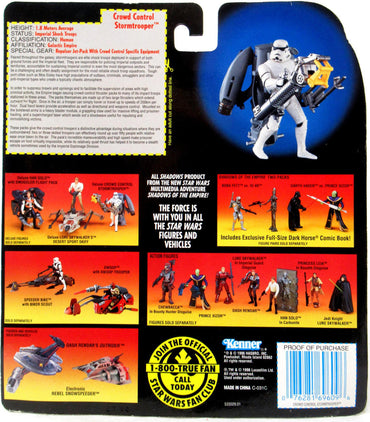 1996 Hasbro Star Wars Deluxe Crowd Control Stormtrooper Action Figure