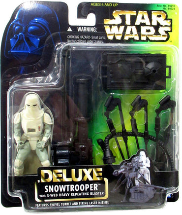Star Wars Deluxe Snowtrooper with E-Web Heavy Repeating Blaster Action Figure