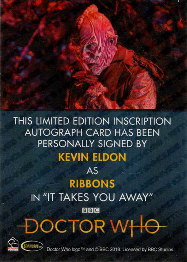 2022 Doctor Who Series 11 & 12 Kevin Eldon Autograph Inscription Card