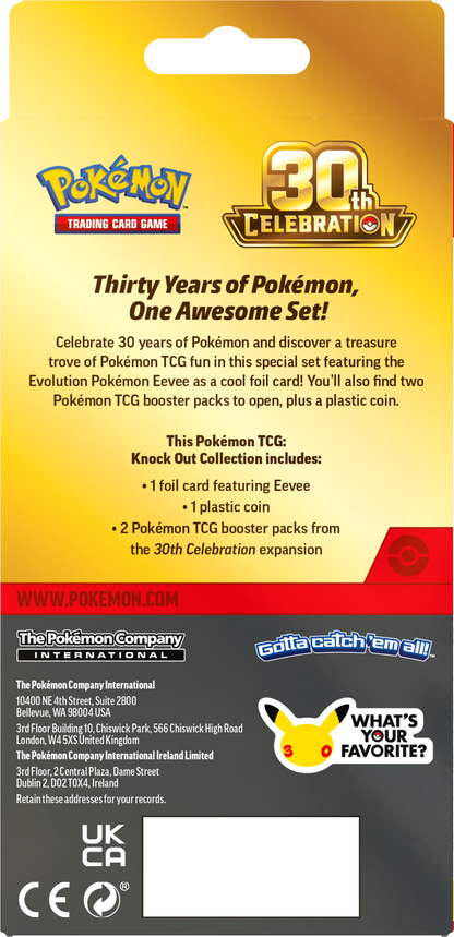 Pokemon Mega Evolution ME30: 30th Celebration Knockout Collection