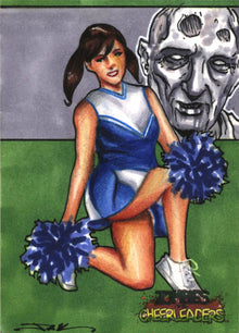 Zombies vs Cheerleaders Geektacular Jim Kyle Sketch Card