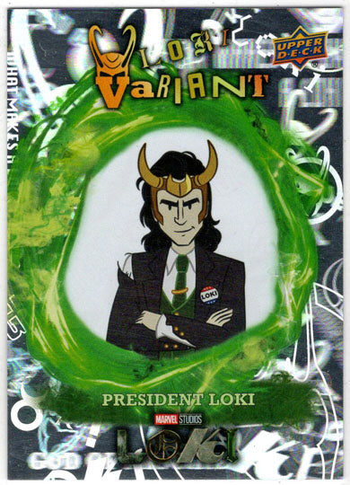 2023 Upper Deck Marvel Loki Variant Insert Card LV-4 President Loki